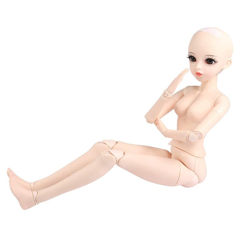 UCanaan دمية UCanaan 1/3 BJD بطول 24 بوصة دمى مفصلية أنثوية + مكياج أساسي لدمى DIY أفضل هدايا لعيد الميلاد أو عيد الميلاد - Image 3